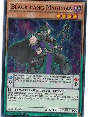 Yu-Gi-Oh Black Fang Magician PEVO-EN004 Holo LP